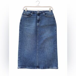 Pilcro Denim Midi Skirt (Anthropologie)